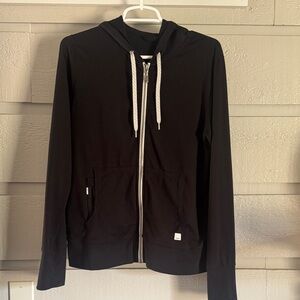 Vuori Black Halo Zip-Up Hoodie